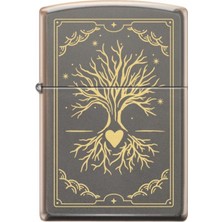 Zippo 49839-115799 Z7.3 Tree Of Life Card Design Çakmak