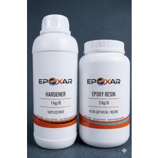 Die Grup Şeffaf Epoksi Reçine 3.00 kg | 2:1 Profesyonel Set | Uv Dayanımlı Sararmaz | Masa Takı Hobi Zemin Için