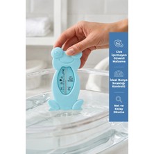 Babyjem Cıvasız Kurbağa Banyo Oda Termometresi Turkuaz