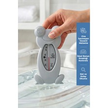 Babyjem Kurbaga Banyo&oda Termometresi Gri Renkli Hassas Ölçüm ve Ergonomik Tasarım