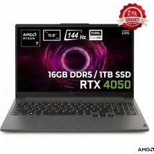 Lenovo Loqe 15ARP10 Amd Ryzen 7-170 16GB Ddr5 1tb SSD Rtx 4050 6gb 15.6 Inç Full Hd 144Hz IPS Freedos Gaming Laptop 83S000DXTR