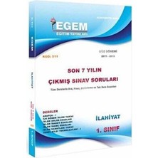 TeknoKapsül 1. Sınıf 1. Yarıyıl Ilahiyat Son 7 Yılın Çıkmış Sınav Soruları Kod 511