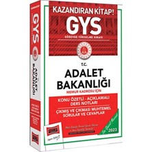 TeknoKapsül Yargı Yayınları 2023 Adalet Bakanlığı Gys Memur Kadrosu Için Konu Özetli Açıklamalı Ders Notları Çıkması Muhtemel Sorular ve Cevaplar