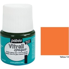 Pebeo Vitrail Cam Boyası 45Ml - 14 Yellow Opaque Renk ile Sanatsal Uygulamalar İçin