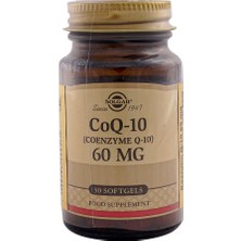 Solgar Coenzyme Q-10 60 Mg 30 Kapsül Besin Takviyesi İçerikli