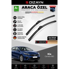 Drs Tuning S-Dizayn Kia Cerato Bd Ön Cam Silecek Seti 2018-2024 Premium Araca Özel 65-40 cm A+ Kalite AOCS-1749
