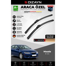 Drs Tuning S-Dizayn Mazda 6 Gg Ön Cam Silecek Seti 2002-2008 Premium Araca Özel 55-45 cm A+ Kalite AOCS-1756