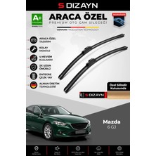 Drs Tuning S-Dizayn Mazda 6 Gj Ön Cam Silecek Seti 2012-2023 Premium Araca Özel 60-45 cm A+ Kalite AOCS-1758