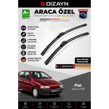 Drs Tuning S-Dizayn Fiat Siena 178 Ön Cam Silecek Seti 1997-2002 Premium Araca Özel 60-45 cm A+ Kalite AOCS-168