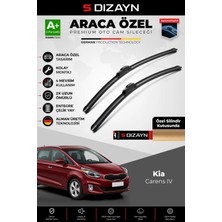 Drs Tuning S-Dizayn Kia Carens Ön Cam Silecek Seti 2013 Üzeri Premium Araca Özel 70-70 cm A+ Kalite AOCS-2085
