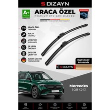 Drs Tuning S-Dizayn Mercedes Eqb X243 Ön Cam Silecek Seti 2021 Üzeri Premium Araca Özel 60-55 cm A+ Kalite Aocs