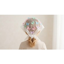 Tokacım 3D Kelebek Tül Bandana