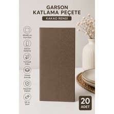 Alenked Peçete Kakao 40X40 Garson Katlama 20 Adet