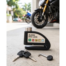 Helinaria Alarmlı Titreşim Sensörlü Motosiklet Disk Kilidi 14MM Xuczzzmotorkilit-1-1