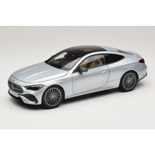 1:18 Ölçek Norev 2024 Mercedes Benz Cle C236 Coupe Hightech Silver Diecast Metal Minyatür Model Araba 25CM