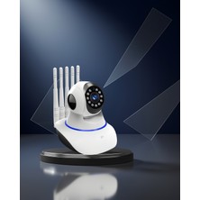 Helinaria 1080P Wifi Kamera 5 Antenli Motorlu Gece Görüşü