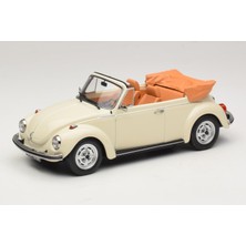 1:18 Ölçek Norev 1973 Volkswagen 1303 Cabriolet - Cream White Diecast Metal Minyatür Model Araba 25CM