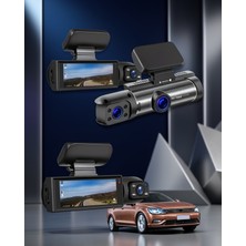 Helinaria Iç Araç Kamera 360 Derece Dönebilen Ön Arka Kameralı Full Hd