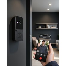 Helinaria Akıllı Kapı Zili Wi-Fi Bağlantılı Telefon Kontrollü Hd