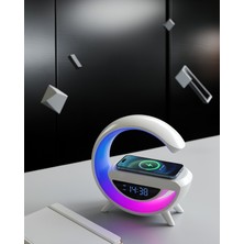 Helinaria Kablosuz Bluetooth Hoparlör Rgb Işık Dijital Saat