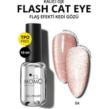 Momo Professional Kalıcı Oje Flash Cat Eye No.4, 10 ml