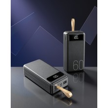 Helinaria Powerbank 60000 Mah 4 Çıkışlı Dijital Göstergeli
