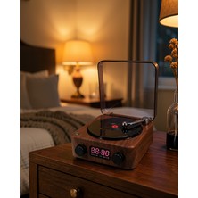 Helinaria Dijital Saatli Bluetooth Hoparlör Gece Lambası Xuuczzzgramafonspeaker-2-1