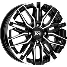 Kormetal 15 Inç 4X114.3 Carisma Uyumlu Siyah Elmas Kesim Jant Modeli (4 Adet)