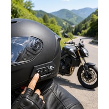 Helinaria Motosiklet Kaskı Içi Bluetooth Kulaklık BT22 Su Geçirmez