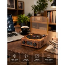 Helinaria 3 Fonksiyonlu Bluetooth Hoparlör With Işıklı Saat ve Gece Lambası