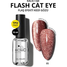 Momo Professional Kalıcı Oje Flash Cat Eye No.5, 10 ml