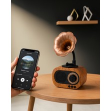 Helinaria Mini Retro Bluetooth Hoparlör 8 Saat Batarya
