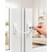 Helinaria Anahtarlı Kablolu Pencere Güvenlik Kilidi UCZZDLYN300KGÇELİKHALATKİLİT-1