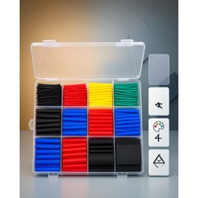Helinaria Kablo Izolasyon Makaron Seti 560 Parça 12 Ölçü 5 Renk UCZZ560PARÇAMAKARON-5