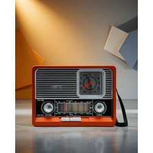 Helinaria Vintage Radyo Taşınabilir Bluetooth Hoparlör 2 Yıl Garantili