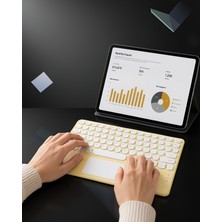 Helinaria Bluetooth Kablosuz Klavye Ince Slim Model Xuczzztouchpad-1-1