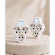 Helinaria Anahtarlı 3 Çıkışlı Priz Çoğaltıcı Seti UCZZDLYN3LUANAHTARLIGOLYAT-9