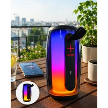 Helinaria Kablosuz Bluetooth Hoparlör Rgb Işıkli USB Tf Kart Destekli