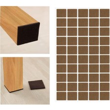 Happy Trend Mobilya Keçesi,kendinden Yapışkanlı Zemin Koruyucu Kahverengi (20X20MM)