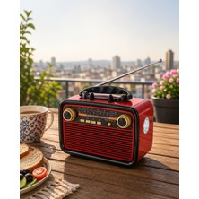 Helinaria Bluetooth Radyo El Fenerli Nostaljik Tasarım