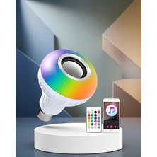 Helinaria Akıllı LED Ampul Renk Değiştirebilir Bluetooth Hoparlör