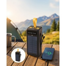 Helinaria Güneş Enerjili Taşınabilir Güç Kaynağı Dijital Göstergeli 10000MAH