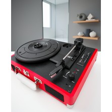 Astraltech Portatif Pikap 33 45 78 Devir Dahili Hoparlör ve Şarj Edilebilir Pil