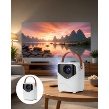 Astraltech Hd Ayaklı Portatif Projeksiyon Cihazı Bluetooth Wifi Android