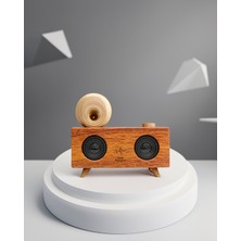 Astraltech Çift Hoparlörlü Bluetooth Gramofon Speaker 1800 Mah Batarya