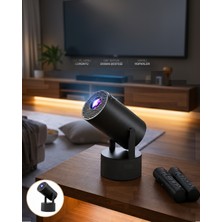 Astraltech Akıllı Projeksiyon Cihazı 1080P Karaoke Mikrofonlu