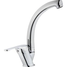 Drom 202003 Lees Kuğu Lavabo Bataryası Musluğu Pirinç Gövde, Krom Kaplama