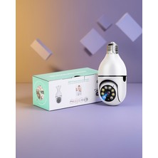 Astraltech Akıllı Güvenlik Kamerası 360 Dönen Hareket Algılayıcı Gece Görüşlü