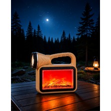 Astraltech Alev Efekti Cob Teknolojili Taşınabilir Solar El Feneri XUUCZZZHS235-2-1