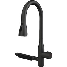 Penta 1335b Black Multi İçme Suyu + Evye Bataryası Musluğu Pirinç Gövde